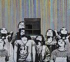 World Social Science Report Graffiti on a wall of children looking up